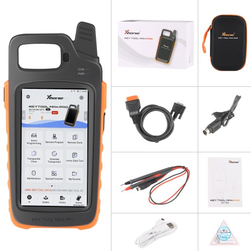 2024 Xhorse VVDI Key Tool Max Pro Remote Key Programmer CAN FD, Battery Voltage and Leakage Current Functions
