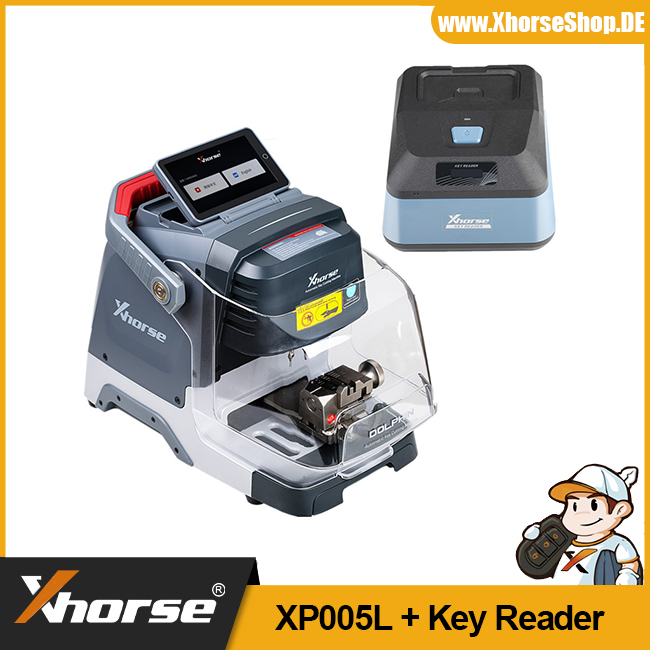 2024 Xhorse Dolphin XP-005L XP005L Automatic Key Cutting Machine Plus Key Reader Optical Key Bitting Recognition