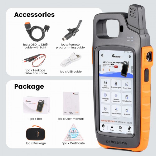 2024 Xhorse VVDI Key Tool Max Pro With Free 10pcs VVDI Super Chip Transponder