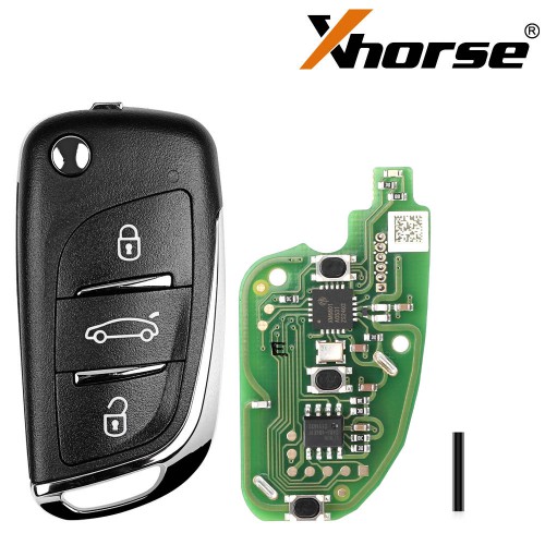 Xhorse XKDS00EN Universal Wire Remote Key Volkswagen DS Flip 3 Buttons English 5pcs/lot