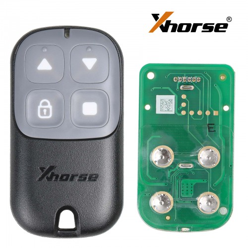 Xhorse XKXH03EN Garage Door Remote Key 4 Buttons Black English 5pcs/lot