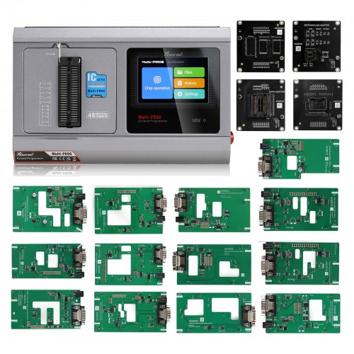 Xhorse Multi Prog Multi-Prog Programmer with VH24 VH29 VH30 VH31 Adapters and MQB48 XDNPM3GL 13 Full Set Adapters