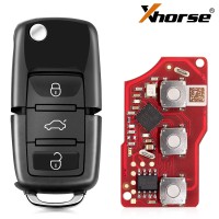 Xhorse XKB520EN 2nd Generation Wire Remote Key Volkswagen B5 Type 5pcs/lot