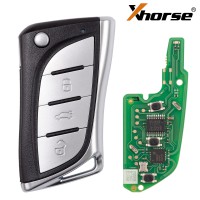 XHORSE XNLEX0EN Universal Wireless Remote Key 3 Buttons for Lexus 5pcs/lot