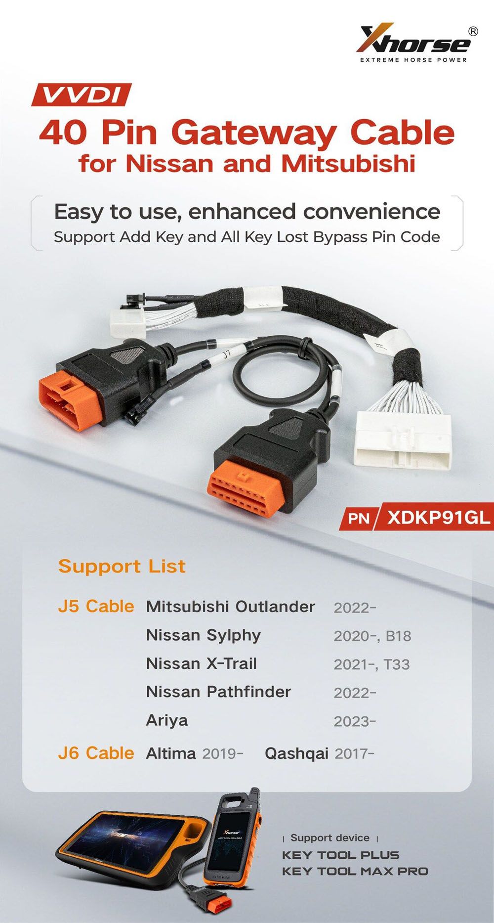 Xhorse XDKP91GL 40 PIN Gateway Adapter