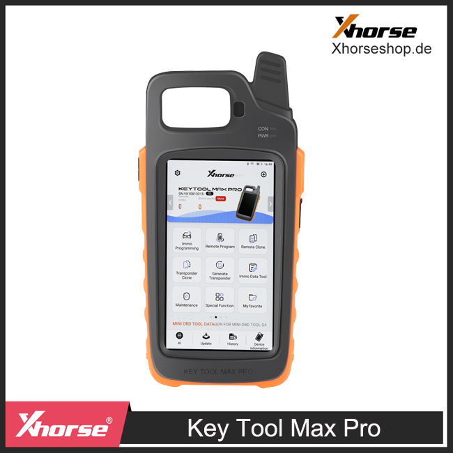 2024 Xhorse VVDI Key Tool Max Pro Remote Key Programmer CAN FD, Battery Voltage and Leakage Current Functions