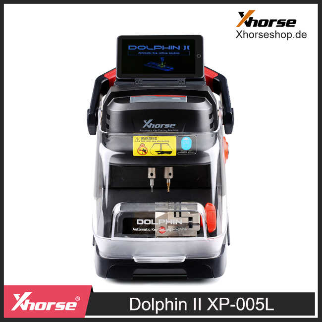 2024 Xhorse Dolphin II XP-005L XP005L High Sec Portable Key Cutting Machine for All Key Lost with Adjustable Touch Screen