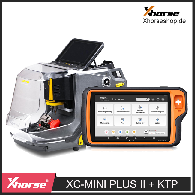 2024 Xhorse Condor XC-MINI Plus II Key Cutting Machine and VVDI Key Tool Plus One BGA Token Free Everyday