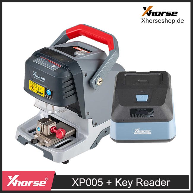 2024 Xhorse Dolphin XP-005 XP005 Key Cutting Machine Plus Xhorse Key Reader Optical Key Bitting Recognition