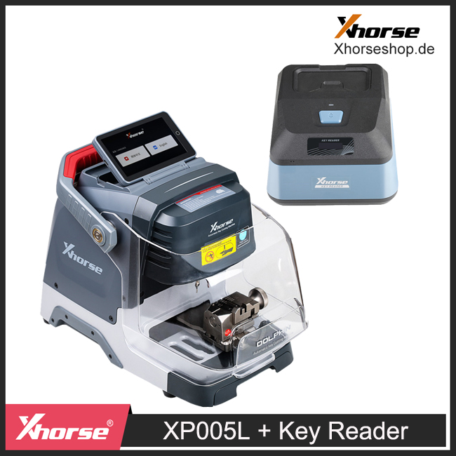 2024 Xhorse Dolphin XP-005L XP005L Automatic Key Cutting Machine Plus Key Reader Optical Key Bitting Recognition