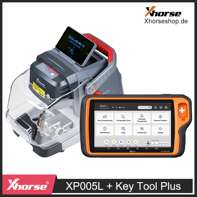 2024 Xhorse Dolphin II XP-005L XP005L Key Cutting Machine Plus VVDI Key Tool Plus Get One BGA Token Free Everyday