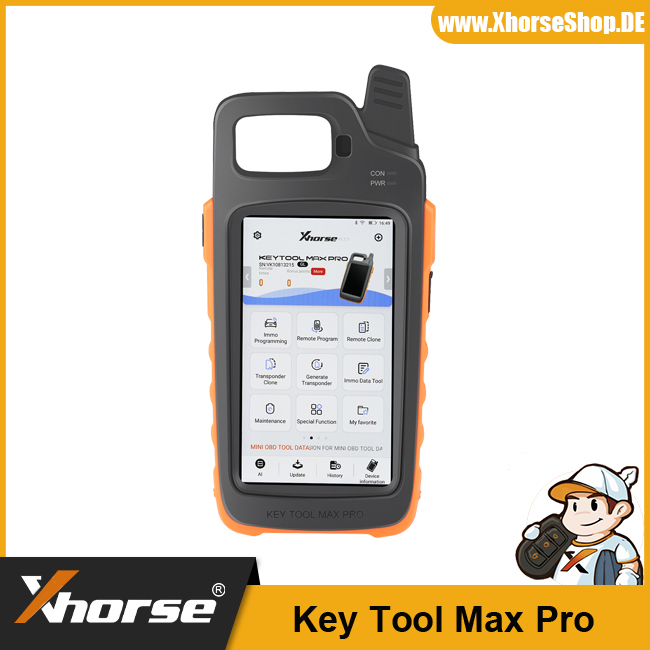 2024 Xhorse VVDI Key Tool Max Pro Remote Key Programmer CAN FD, Battery Voltage and Leakage Current Functions