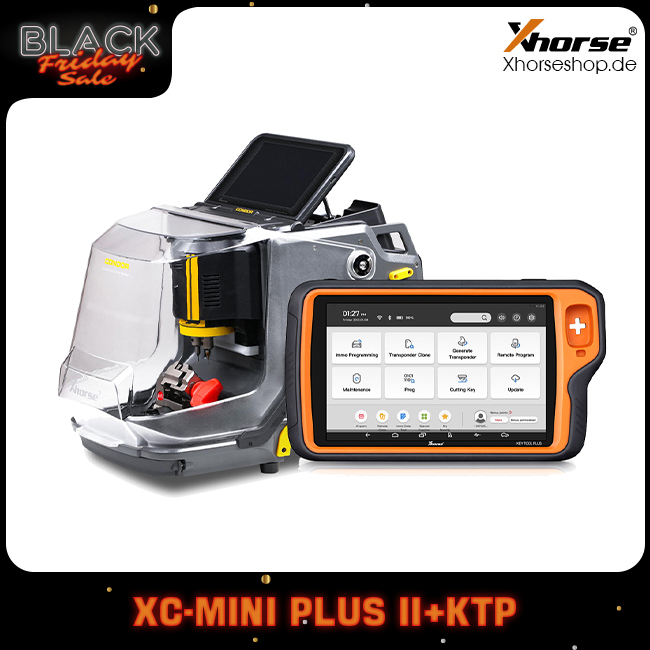 2024 Xhorse Condor XC-MINI Plus II Key Cutting Machine and VVDI Key Tool Plus One BGA Token Free Everyday