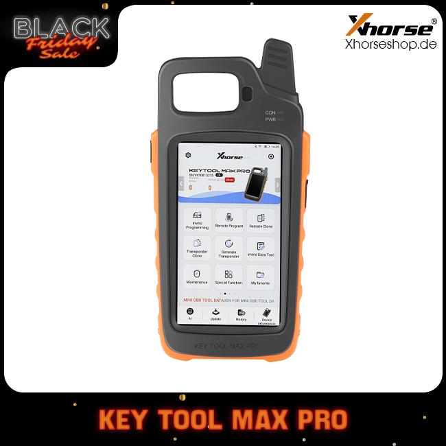 2024 Xhorse VVDI Key Tool Max Pro Remote Key Programmer CAN FD, Battery Voltage and Leakage Current Functions