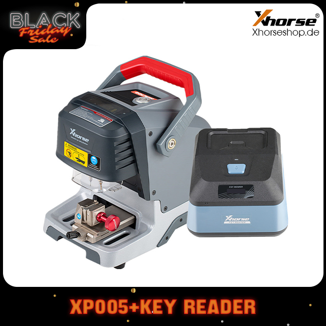 2024 Xhorse Dolphin XP-005 XP005 Key Cutting Machine Plus Xhorse Key Reader Optical Key Bitting Recognition