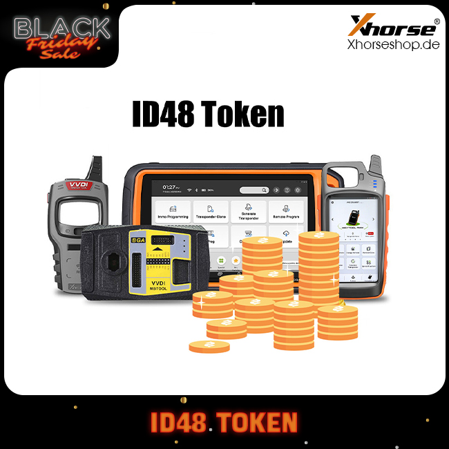 [24Hours Add] 1 Token for 48 and ID48 96bit Clone for Xhorse VVDI2/ Key Tool Plus/ Mini VVDI Key Tool/ Key Tool Max