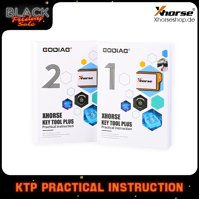 GODIAG Key Tool Plus Practical Instruction 1&2 Two Books for Locksmith or Vehicle Maintenance Engineer