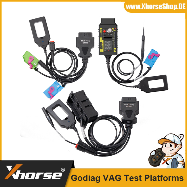 2024 GODIAG VAG Test Platforms GT112 K-Line with GT111 CAN-Bus and GT110 CAN-Bus UDS With Pogo Pin For VAG 2nd/3rd/3.5th/4th Generation Dashboard IMMO