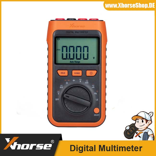 Xhorse Digital Multimeter with High Definition High-Accuracy Leakage Current Test Support AC/DC Voltage/ Current/ Resistance/ Capacitance/ Frequency